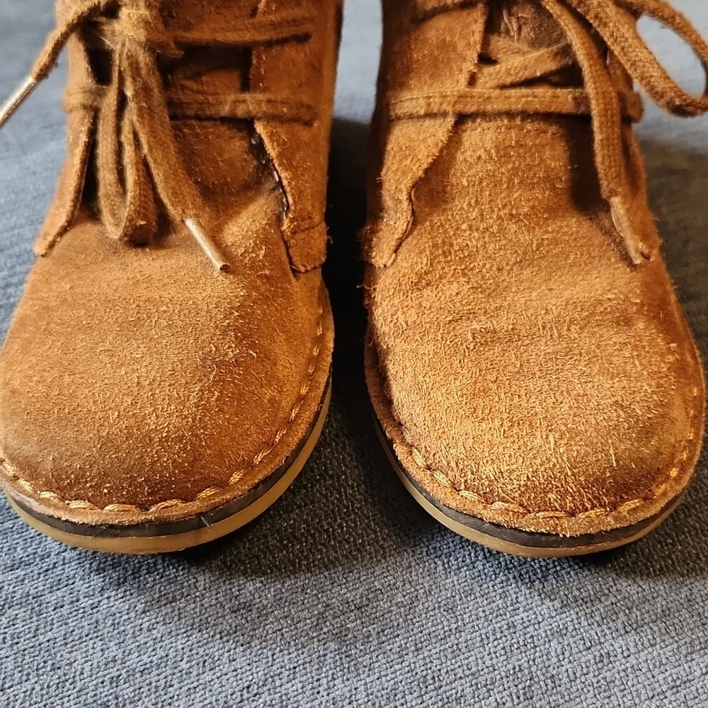 Ralph Lauren Tan Suede Kids Chukka Boots sz 10